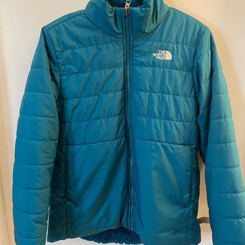 Northface, kids winter jacket. Reversible, worn only once. Size XL